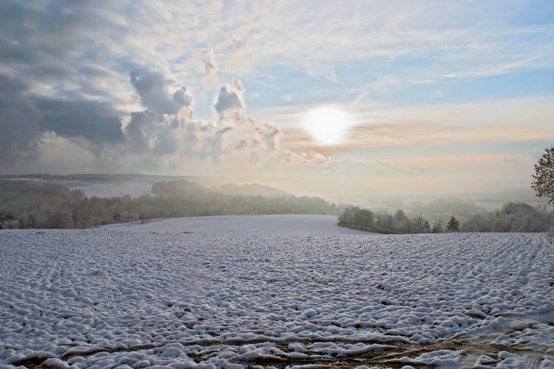 Lichtspiele im Schnee