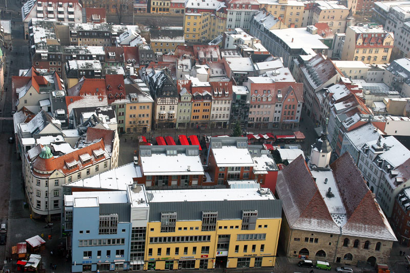 Der Marktplatz von oben