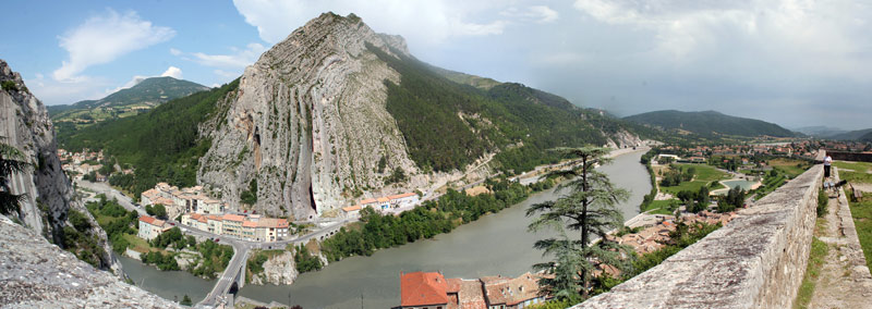 Panoramablick auf Sisteron